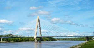 A bridge over water